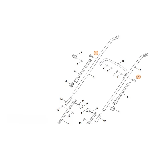 Stihl   Śruba z łbem okrągłym M8x38 9027 068 1901
